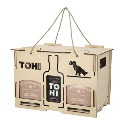 TOHI gift set with gin and Fentimans tonics, gin glass